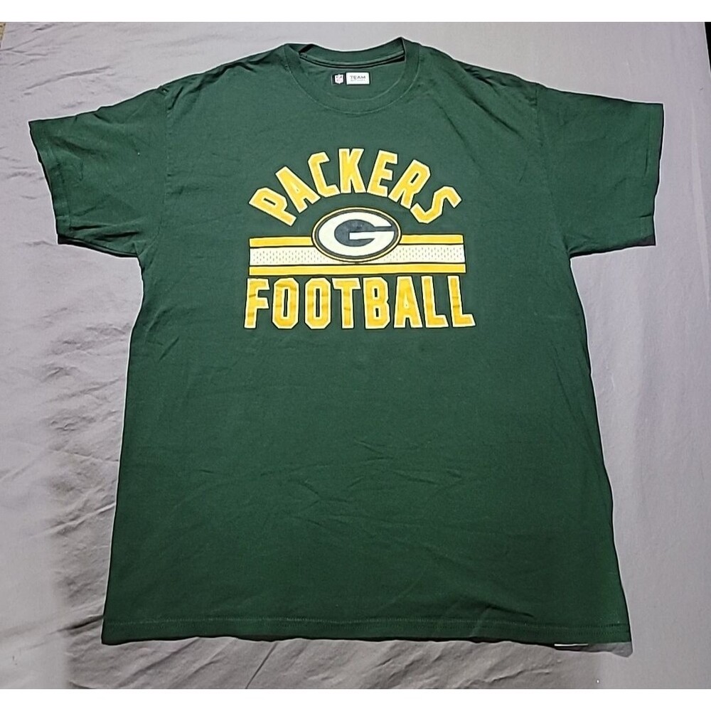 GREEN BAY PACKERS - NFL Team Apparel Cotton Football T-Shirt, Mens LARGE